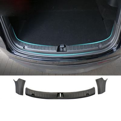 Protetor de porta-malas para Tesla Model Y 2021-2023 Tapete anti-riscos Tampa da soleira do porta-malas traseiro Protetor de para-choque ABS Almofada organizadora