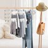 FairyHaus Space-Saving Trouser Hanger, 4-Piece Skirt Hanger, 4 Tiers, Rust-Resistant, Strong Trouser Hanger with Clips, 360-Degree Rotation, Space-Sav