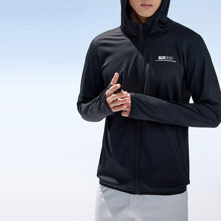 Anta Outdoor Fishing Jacket Quick-Dry Moisture-Wicking Training Series Men Jacket Basic-Black 952227735-3