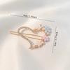 New Floral Hairpin with a Crystal Design, Perfect for a Forest Aesthetic On Instagram, Ideal for Holding Bangs In Style.