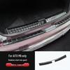 AITO M8 Rear Bumper Cover: Carbon Fiber Texture/Stainless Steel Tailgate Sill Plate - Dirt & Scratch Resistant.