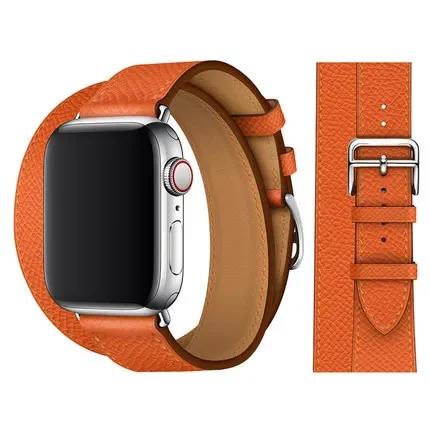 Genuine Leather Bracelet Strap For Apple Watch Band 45mm 49mm 41mm 44mm 42mm 46mm Leather Wristband iWatch Ultra 11 10 9 8 7 6 5