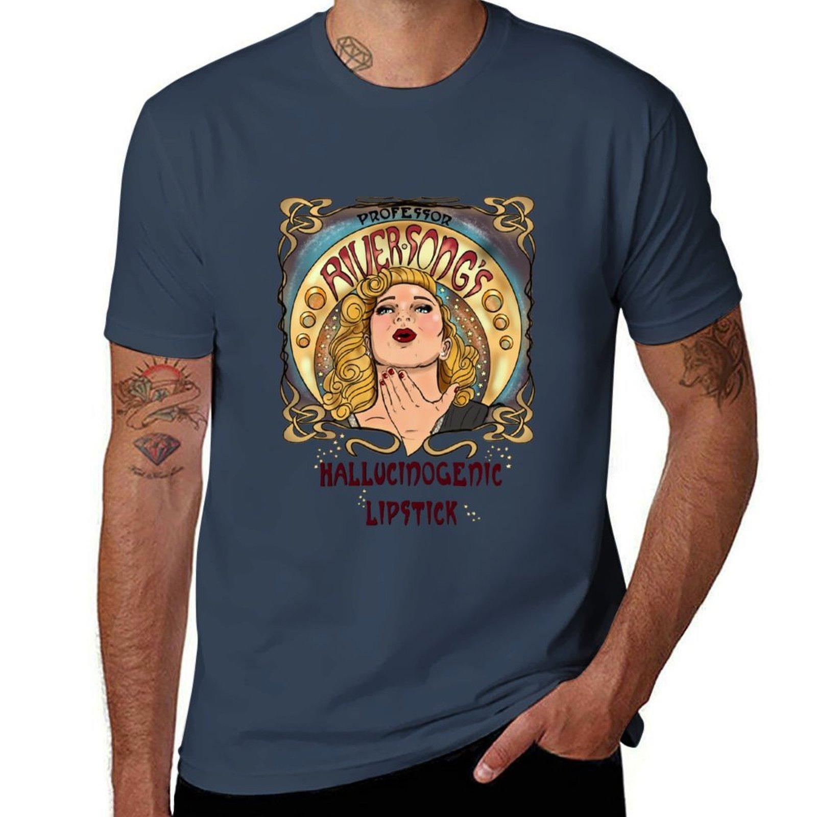 Professor River Songs Hallucinogenic Lipstick 30 Tshirt Soft Cotton Print Tshirt S