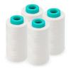 Lock Sewing Thread No. 60 Sewing Thread Set Spun Thread 3000m Rolls x 4 Pieces Commercial Thread Industrial Thread For Home Sewing Machines Large