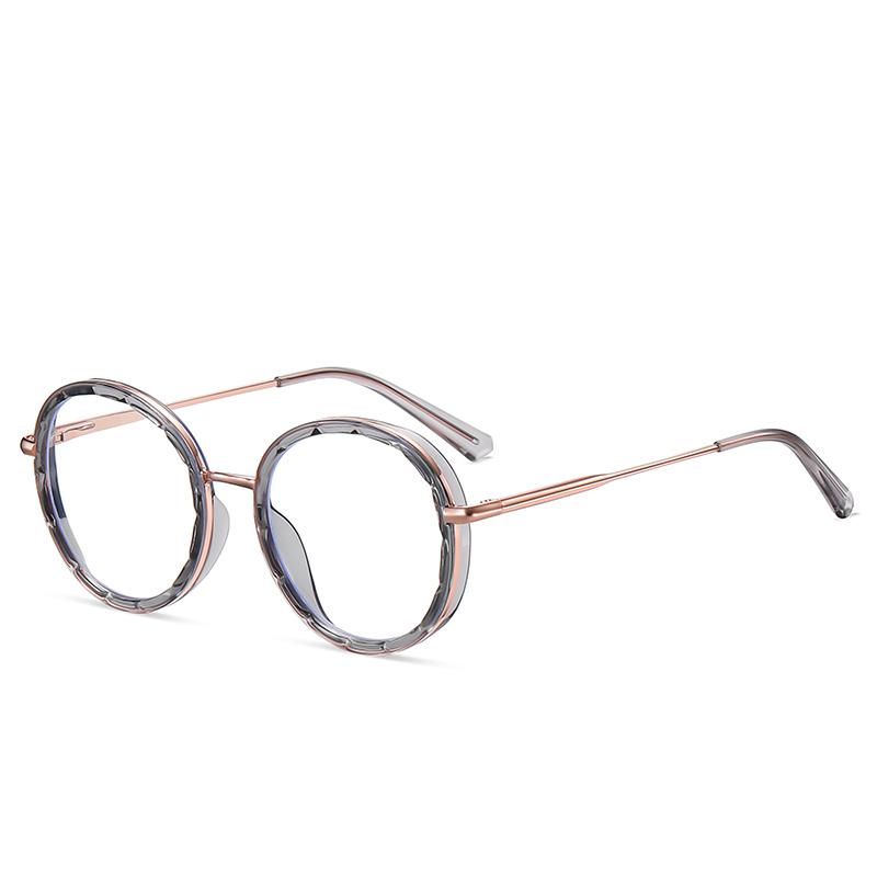 0 -0.5 -0.75 To -6.0 Round Myopia Glasses With Prescription 1.56 Aspheric Blue Blocking Light Student Computer Optical Spectacles