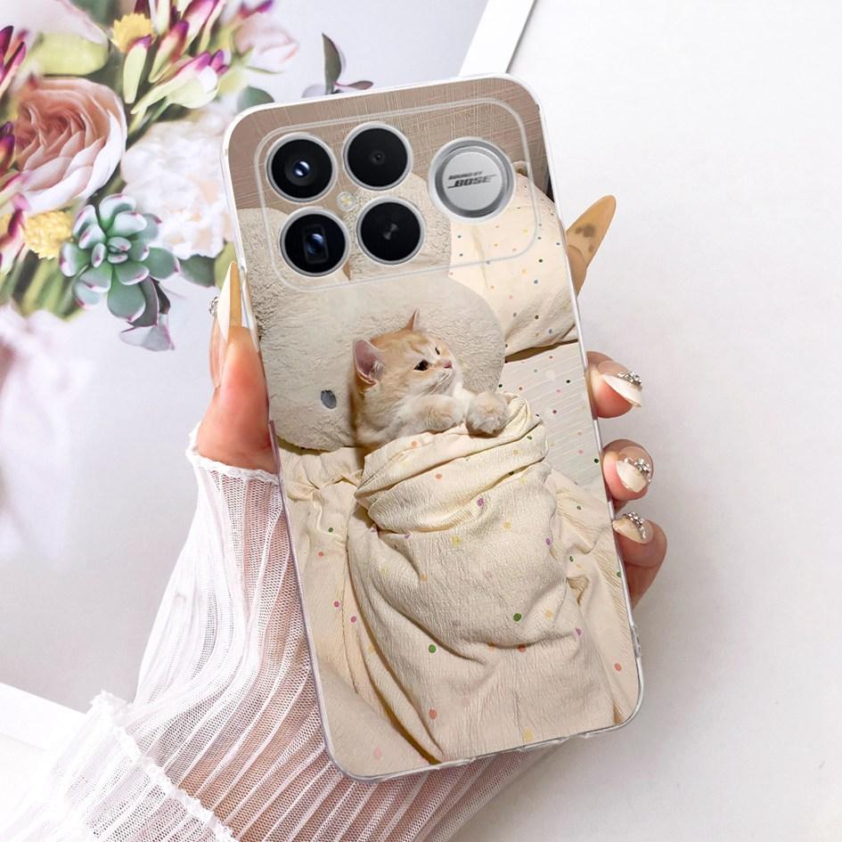 For Xiaomi POCO F8 Ultra Case Luxury Dragon Cartoon Transparent TPU Protection Cover For Poco F8 Pro Ultra PocoF8 Pro Soft Funda