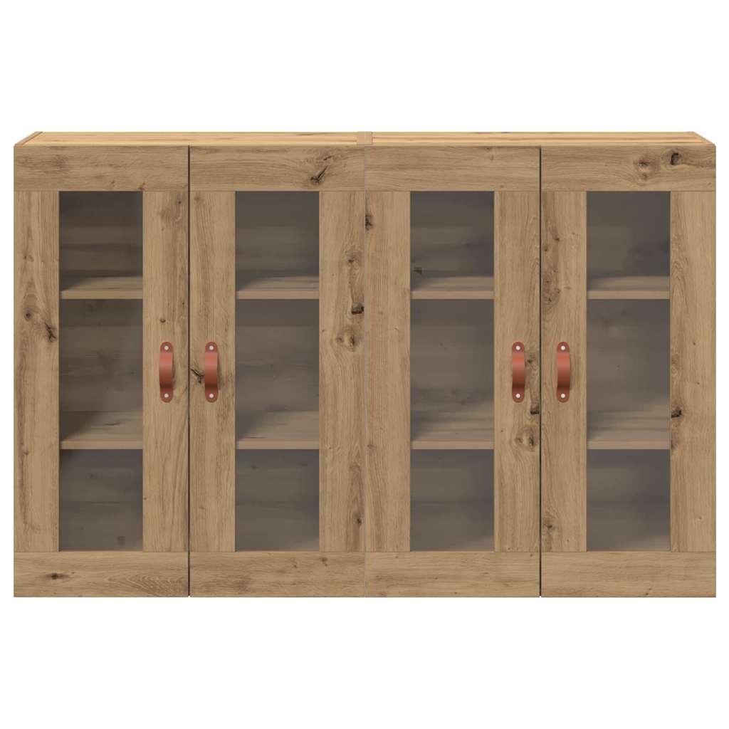 Wall Cabinets 2 pcs Artisan Oak 69.5 x 34 x 90 cm