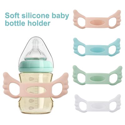 Λαβή Μπιμπερό Επαναχρησιμοποιήσιμη Σιλικόνη Τροφίμων Μαλακή Λαβή Κύπελλο με Καλαμάκι Λαβή Μπουκαλιού Νερού Αξεσουάρ Βρεφικής Διατροφής