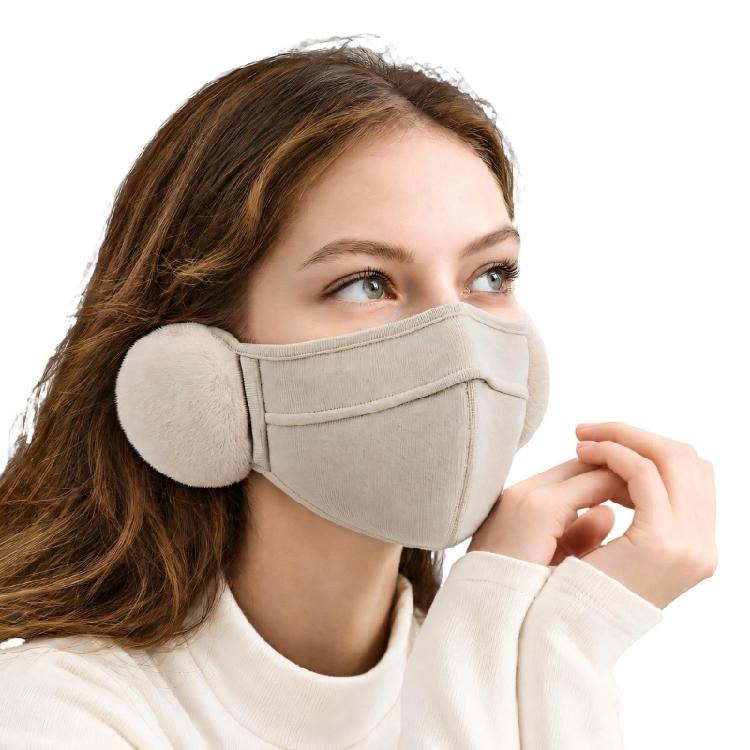 Integrated Face and Ear Cover for Adults with Stretch Fabric and Added Warmth for Fall and Winter Outdoor Wear