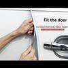 Car Door Edge Guards, 16ft Clear Chrome Universal U Shape Rubber Sealed Door Edge Protection Fit for Most Car