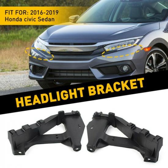 For 07-18 Jeep Wrangler JK 7  Headlight Mount Bracket Ring Replacement Black EOB