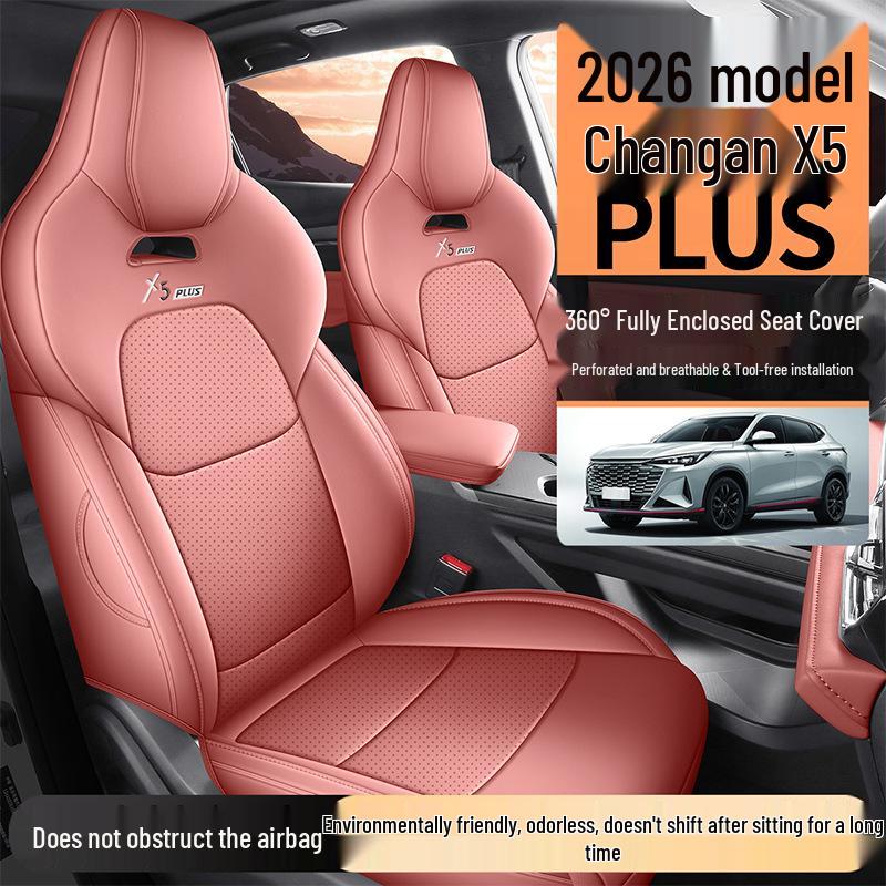 Changan X5PLUS Full Leather Car Seat Cushion - Universal, All-Season, Full Wrap Seat Cover for 26 Models