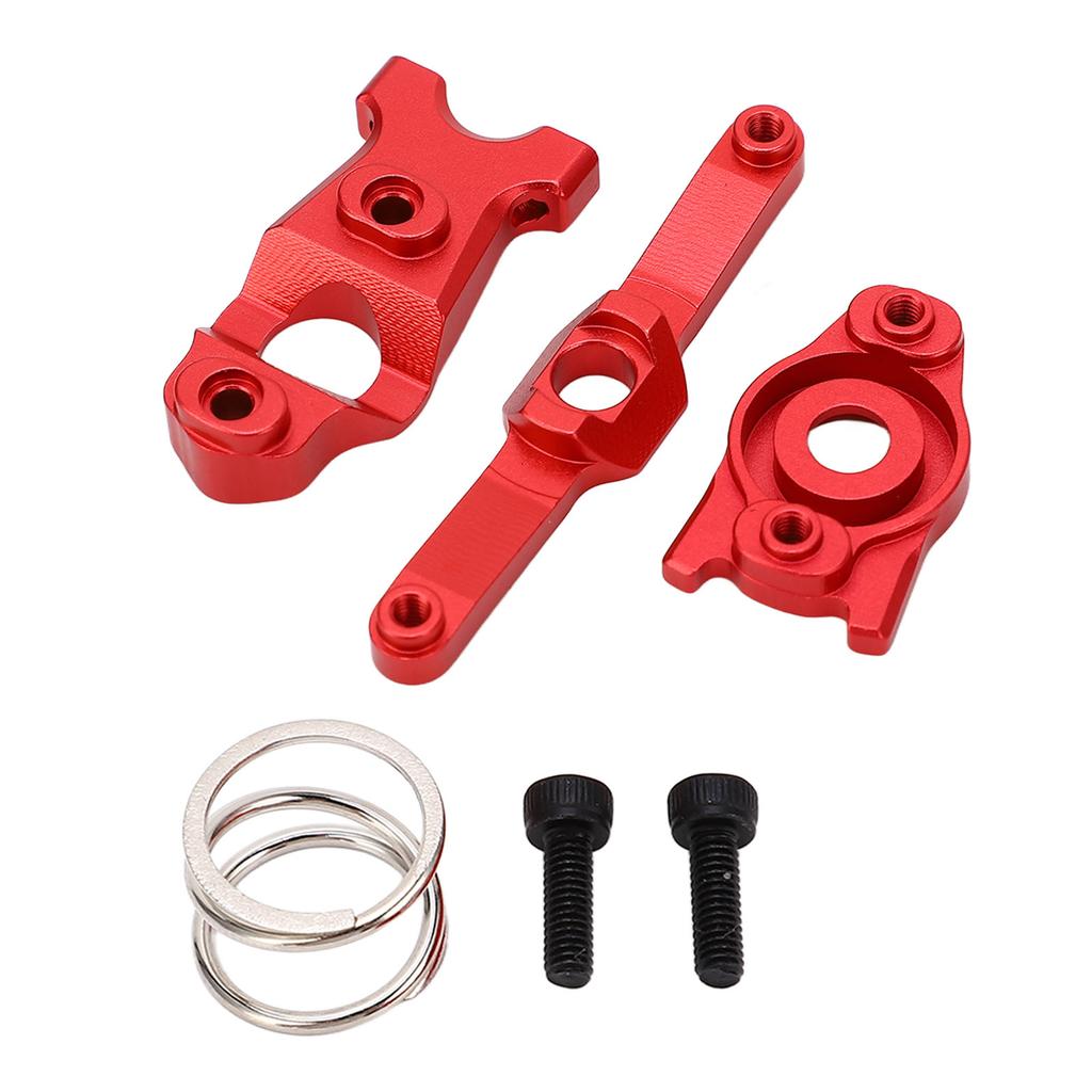 RC Steering Assembly Aluminum Alloy Upgrade Parts for Traxxas E Revo VXL Summit 116 RC Cars Red