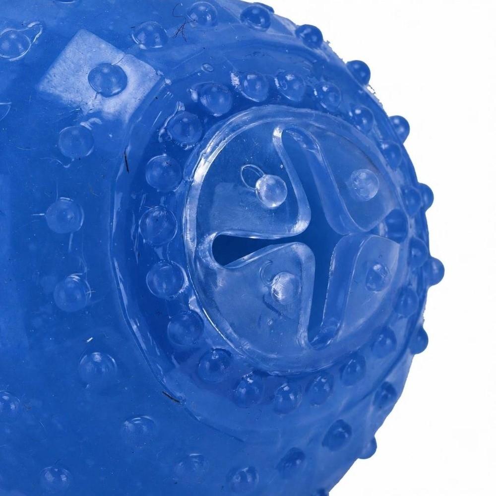 TPR Dog Chew Toy Dumbbell Shape Cooling Dog Toy Bite Tough Dog Teething Toy Teeth Cleaning