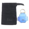 Great DIOR key ring Metal logo earphone case for AirPods Silver leather mens Used