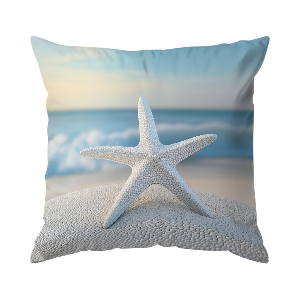 Seaside Beach Cushions Pillowcase Polyester Cushion Cover Throw Pillow Pillowcover Home Car Sofa Decor