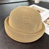 Solid Color Simple Knitted Beret Women's Spring and Summer New Versatile Commuter Sunscreen Visor French Elegant Knitted Hat