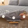 Thick Plush Winter Bed Pad - Solid Color, Warm Milk Velvet Mattress for Dormitory or Bedroom