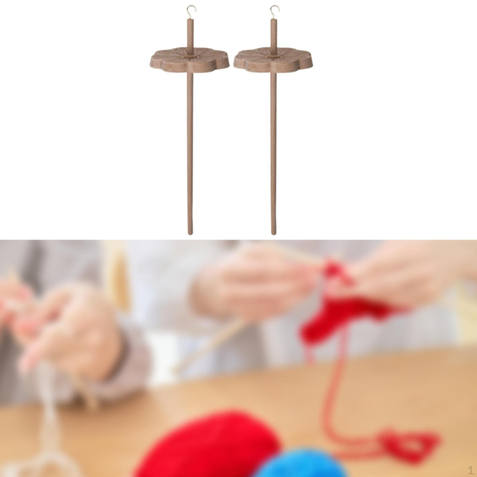 

Drop Spindle Top Worl Crafting Supply Простота использования пряжи для прядения 2 Spindles