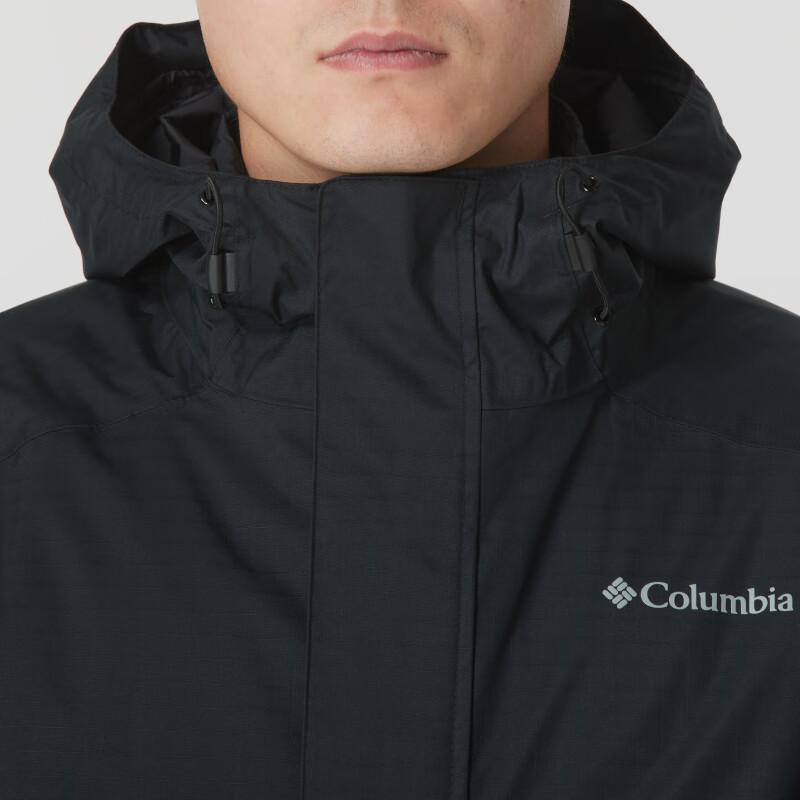 Columbia Waterproof Windproof Warm Three-In-One Jacket With Cotton Lining Men Jackets Black WE9872-010
