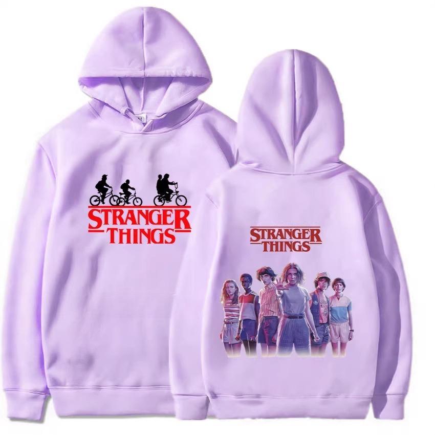 

Худі Stranger Things 4 Дитяче Худі З Довгим Рукавом Модне Зручне З Довгим Рукавом Тепле Повсякденне Худі для Тренувань 160 фіолетовий