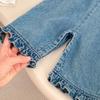 Kayoudo Toddler Girl Denim Overalls & Embroidered Top Set