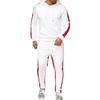 Men's  Winter Patchwork Sweatshirt Top Pants Sets Sports Suit Tracksuit