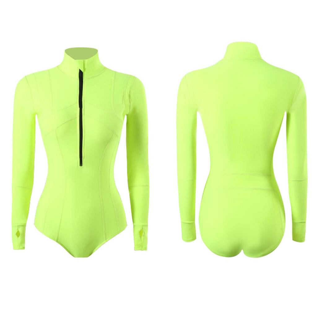 Women's Long Sleeve One-Piece Slimming Surf Swimsuit