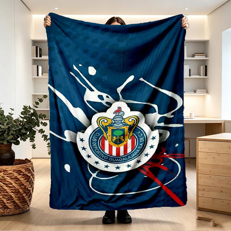 Club Deportivo Guadalajara Print Blanket - Soft & Comfortable, for Bedroom, Travel, Sofa, Home Decoration - Birthday Christmas Gift for Friend