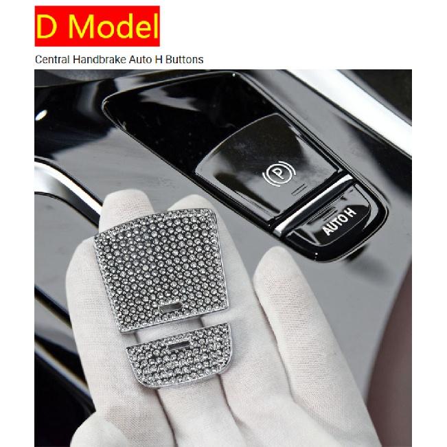 

Стайлинг автомобиля для BMW G30 G38 Diamond Console, ручка переключения передач, кнопка P, декоративная крышка, панель 5 серии, авто интерьер D Model Silver