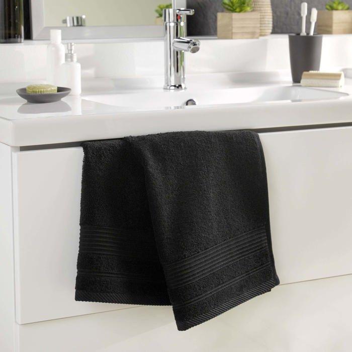 50 X 90 Cm Tendresse Black Bath Towel