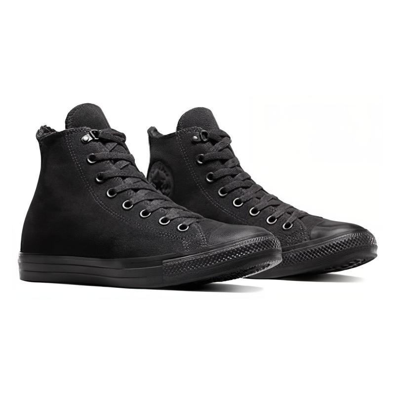Converse Chuck Taylor All Star Comfortable Everyday Suede Breathable High Top Espadrilles Unisex Black