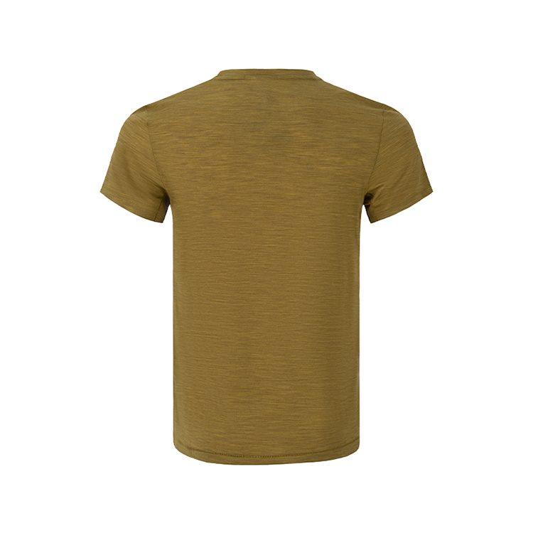 ASICS T-Shirts Men's Dark Brown Crew Neck Moderate Straight Fit 2031F533-200