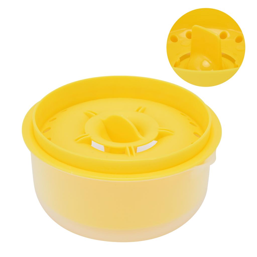 Egg Separator NonToxic Egg White Filter Divider Kitchen Tool for Home Bakery(Yellow )