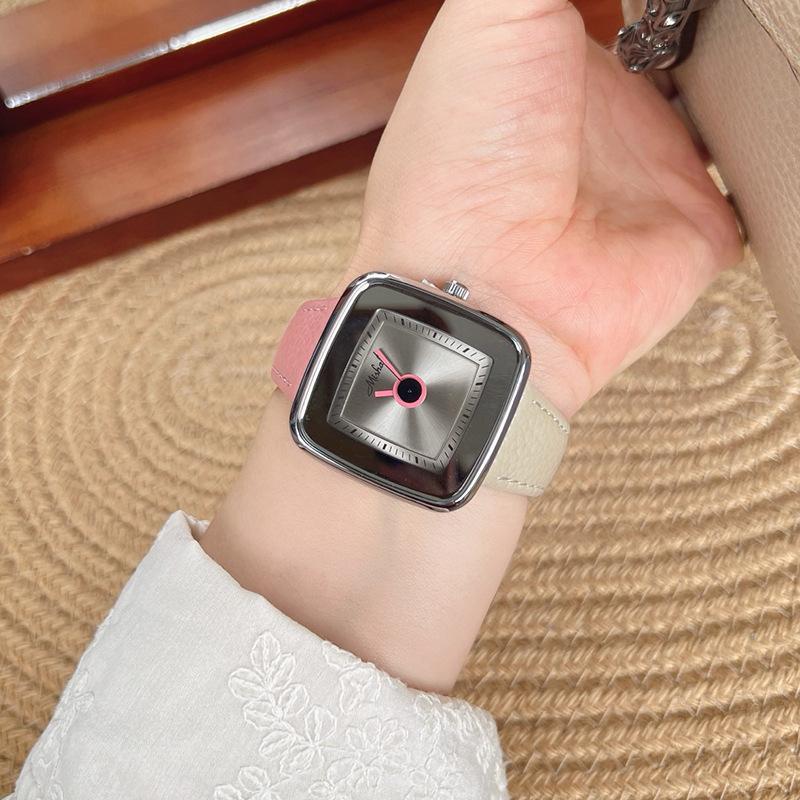 Magnetic Belt Waterproof Atmosphere Women S Retro Temperament Two-Color Genuine Leather Women S Watch Women S Watch