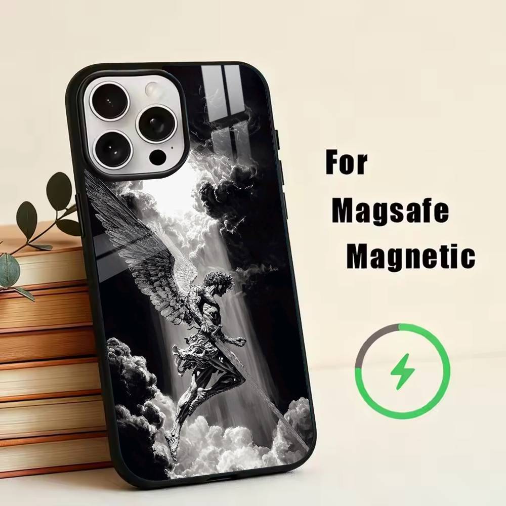 Dark angel  Phone Case For iPhone17,16,15,14,13,12,11 Plus,Pro Magnetic with Magsafe Wireless Charging