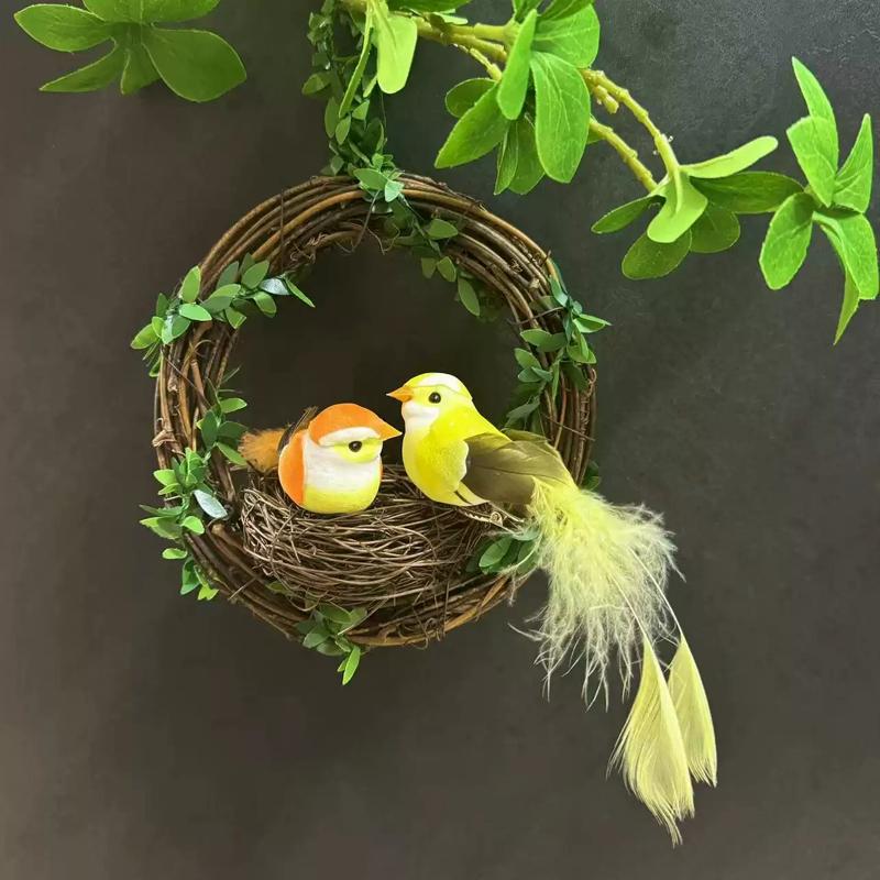 Cute Artificial Birds Fake Foam Animal Simulation Feather Birds Models Tit DIY Craft Home Garden Ornament Decoration