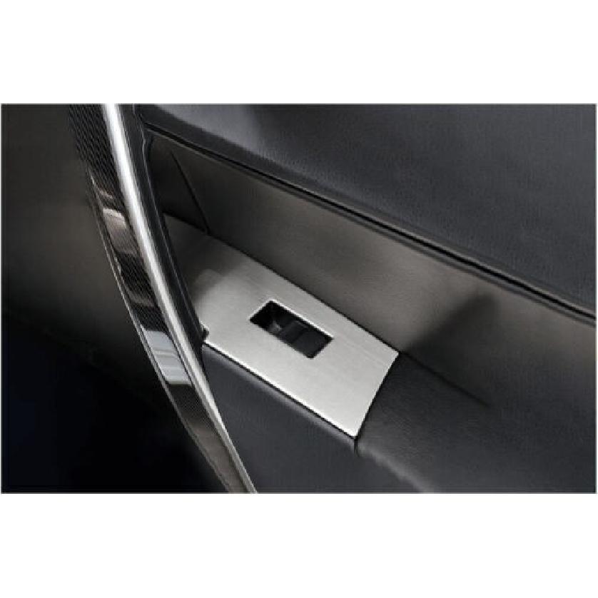 Panel Switch Window Lift Cover Trim Silver Brushed For Toyota Corolla 2014-2019
