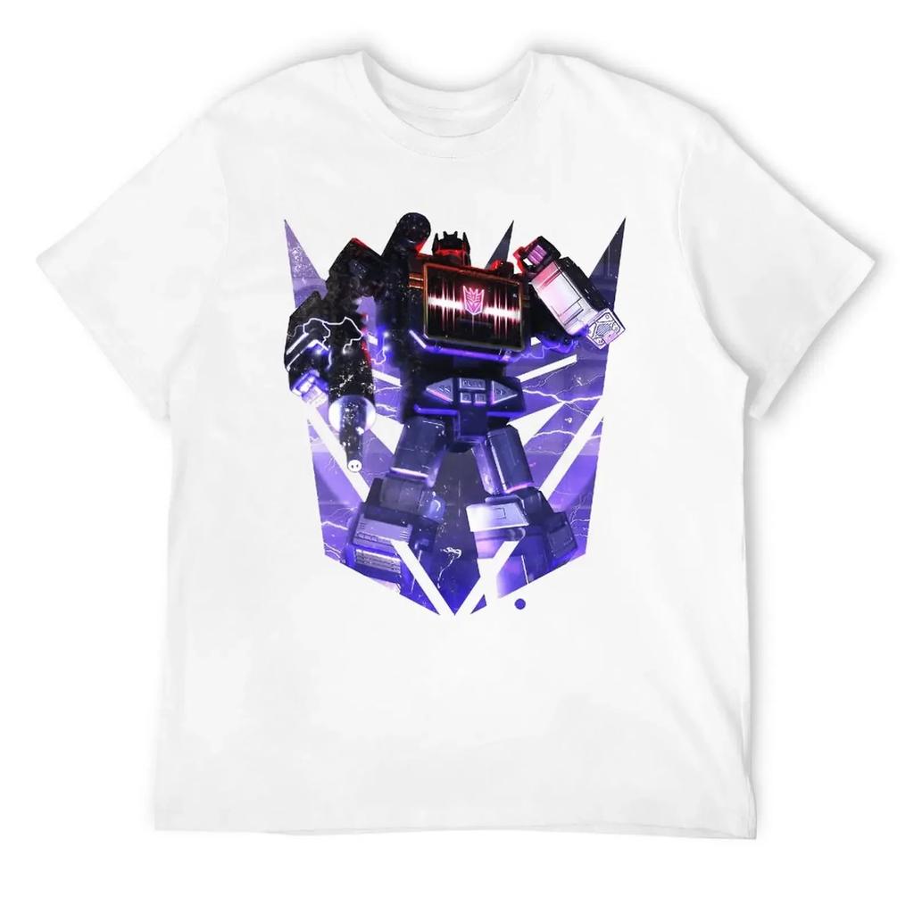 Czarny Decepticon Soundwave Wordtee Vintage 13 T-shirt Move Tees Casual Graficzny Śmieszny Nowość Dom Eur Okrągły Dekolt Transformer