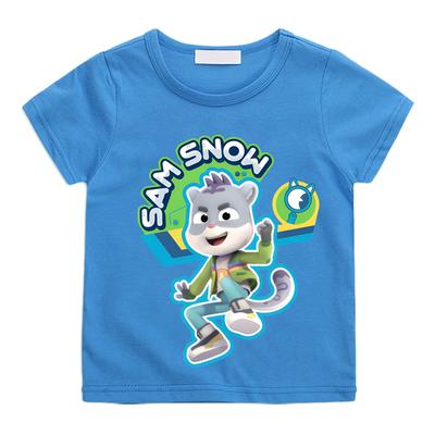 The Creature Cases SAM SNOW YOUTH TEE Cartoon Print Cute Manga Cotton T-shirt Crew Neck Cartoon Boys Girls Kawaii T Shirt