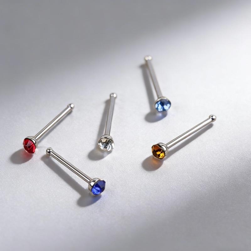 60 Boxes of 2mm Diamond Stainless Steel Nose Studs for Facial and Body Piercing