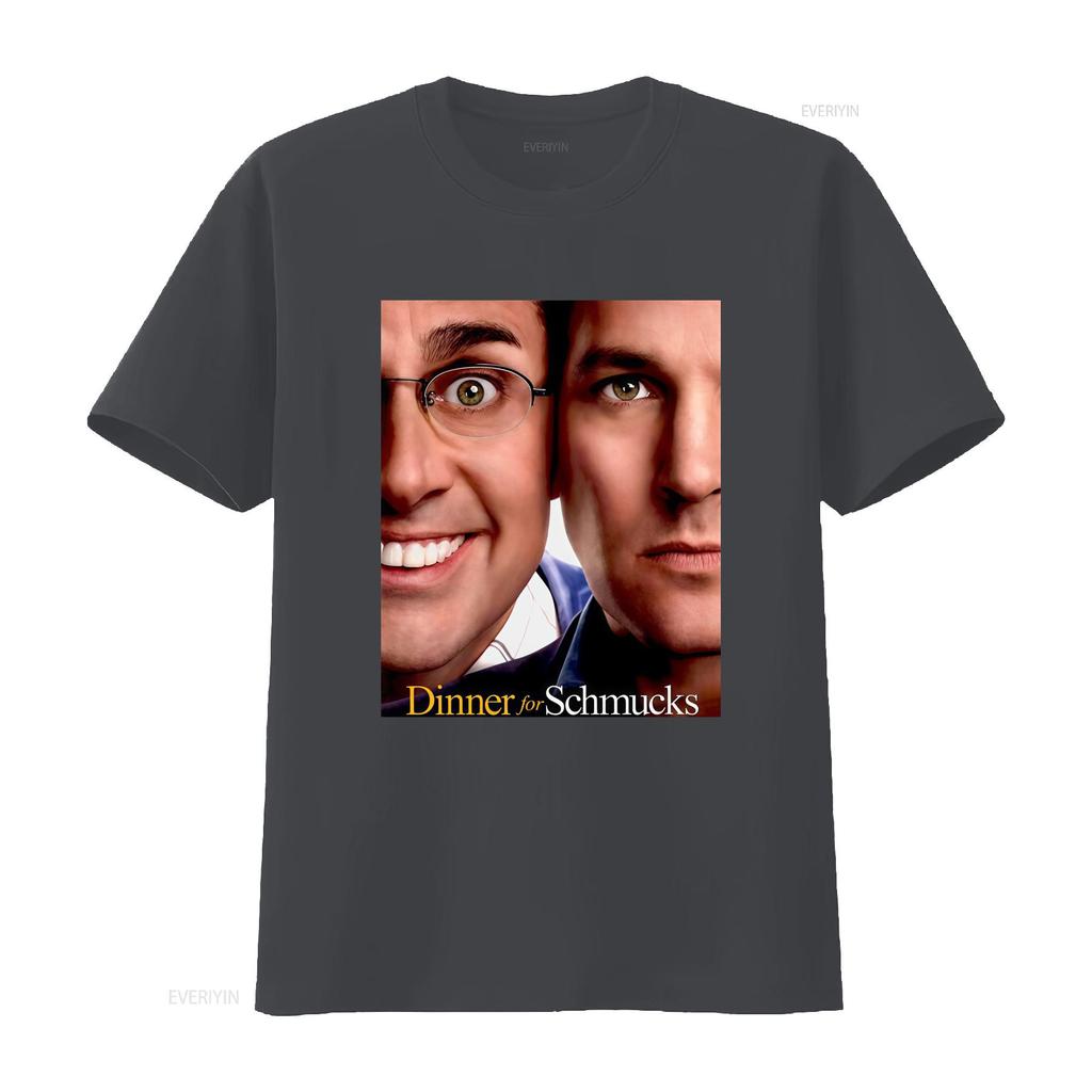 Funny Classic Comedy Dinner for Schmucks Character Print Casual T Shirt vintage Washed Top For Everyday Wear Stylish fashion