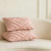 Rhombus Pattern Solid Color Pillowcase, Washable Throw Pillow Cover, Rectangle Square Cushion Cover for Home Living Room Bedroom Sofa Bed
