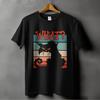 Lustiges Katzen-Grafik-T-Shirt – Schwarze Katze Kätzchen T-Shirt für Männer & Frauen Unisex Unisex T-Shirt