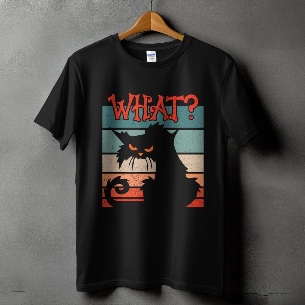 

Funny Cat Graphic Tee – Black Cat Kitty T-Shirt for Men & Women Unisex Unisex T-Shirt XXL