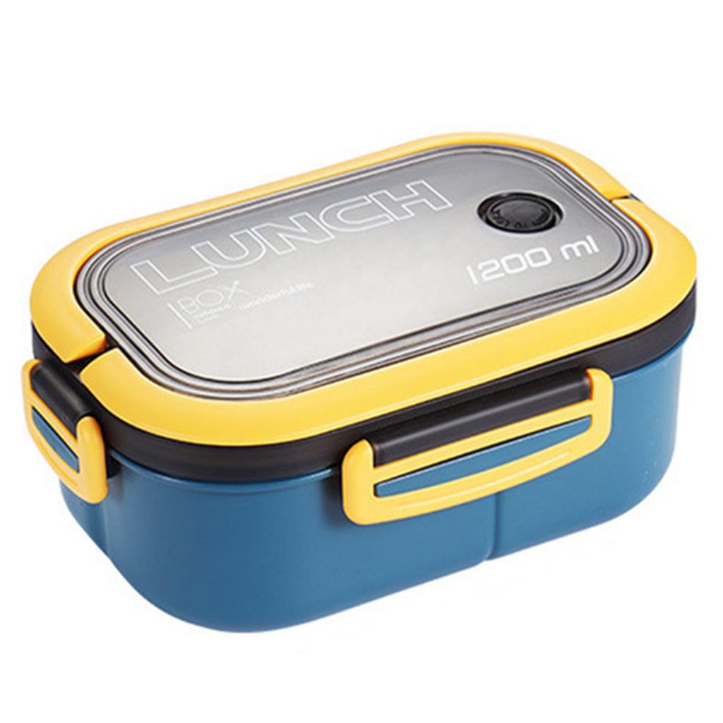 Bento Lunch Box With 2 Layers Outdoor Picnic Fruit Food Container For Indoor Outdoor