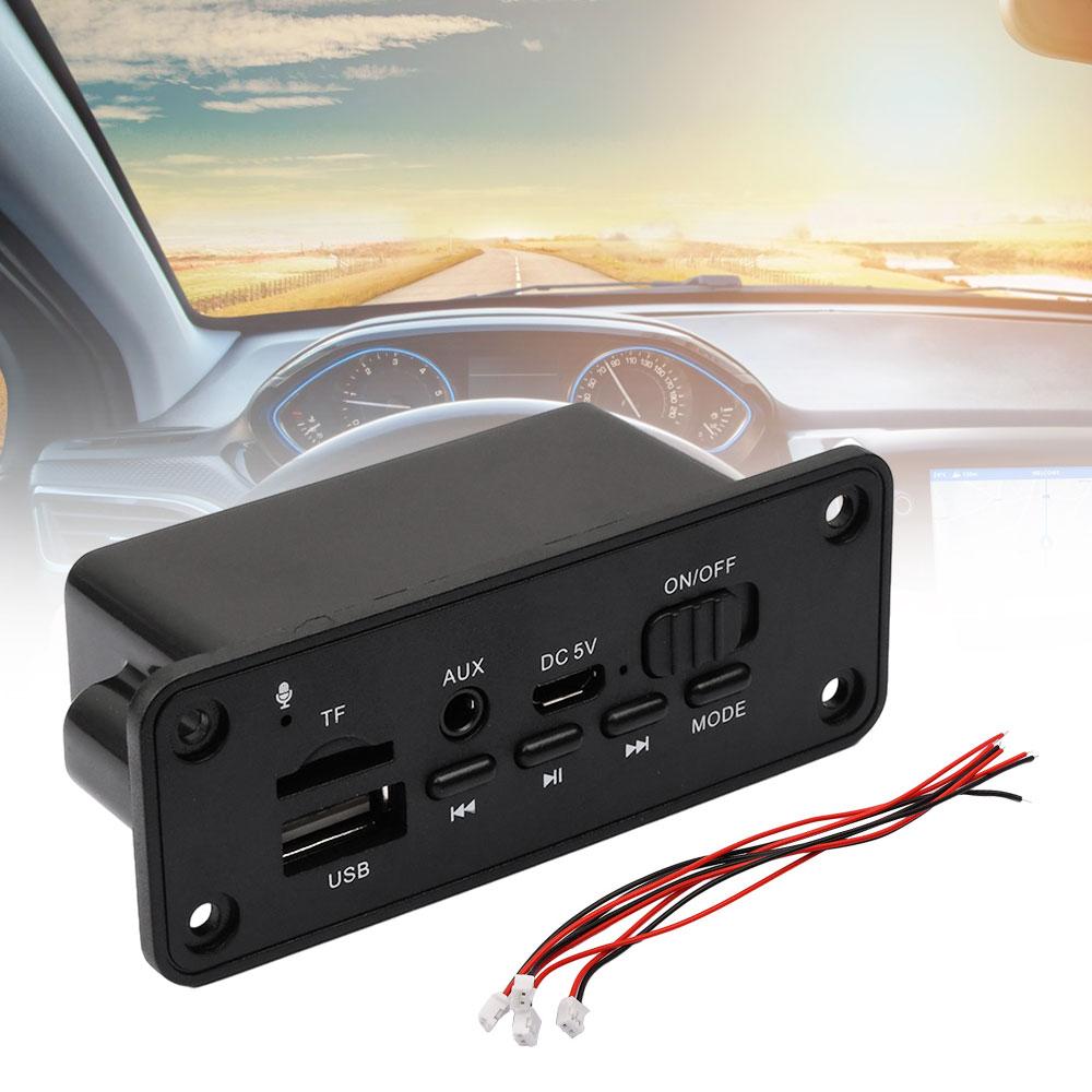 5V Bluetooth MP3/WMA/WAV Decoder Board Audio Module 2*3W Amplifier Wireless USB TF Radio AUX FM MP3 Player For Car Accessary