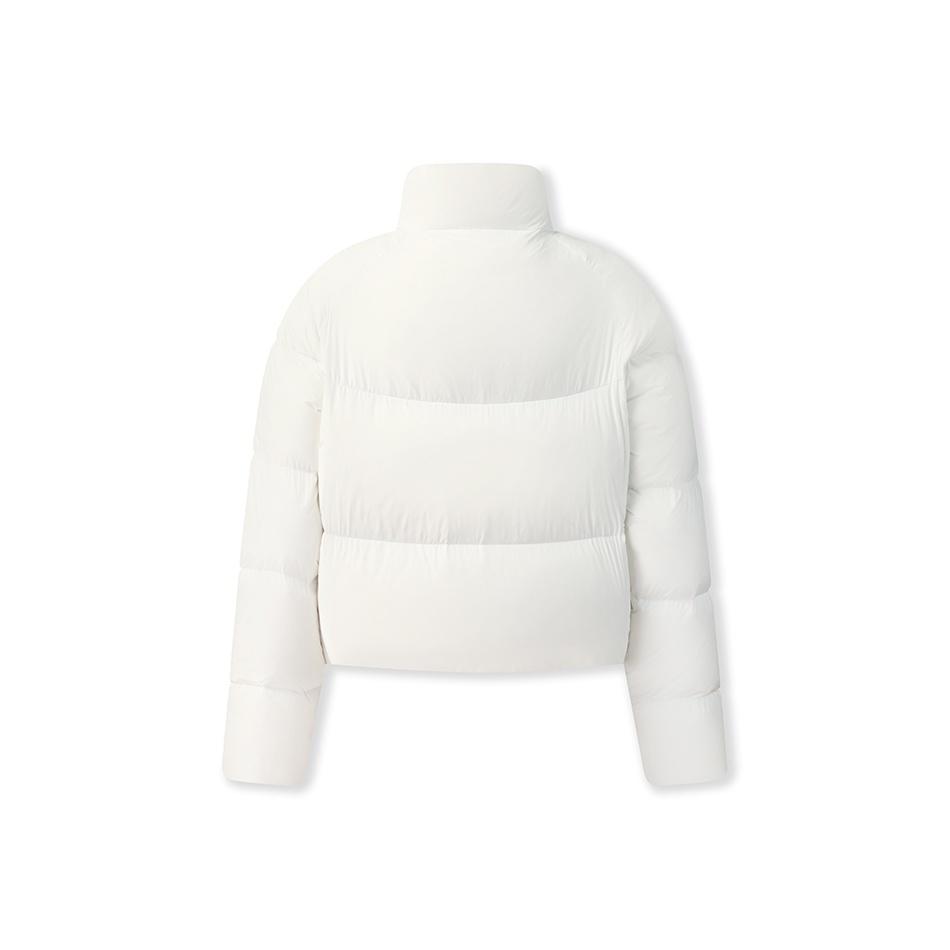 Fila Original Fashion Versatile Sports Stand Collar Warm Duck Down Jacket Women Jacket F51W549902F-WT