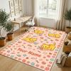 Kittens Theme Soft Crystal Velvet Rug Custom Name & Text Print Non Slip Floor Rug for Bedroom Living Room