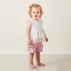 Baby Mädchen Bekleidungsset 0-2 Jahre Kurzarm Oberteile und Shorts Kleinkind Mädchen Spitze Patchwork Outfit Frühling Sommer Tägliche Kleidung für 0-24M